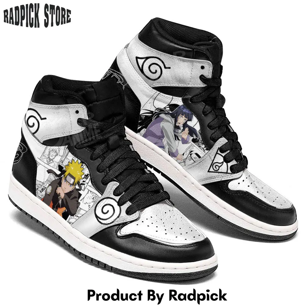 Hinata hyuga and uzumaki air jordan high top sneakers anime mv08  rp0247628